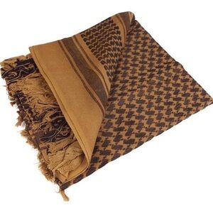 Scarf Military Tactical Desert Scarf Arab Wrap with Tassel, 43x43 inches